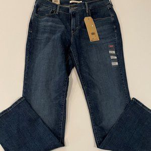 Levis Straight-Leg Mid-Rise Jeans